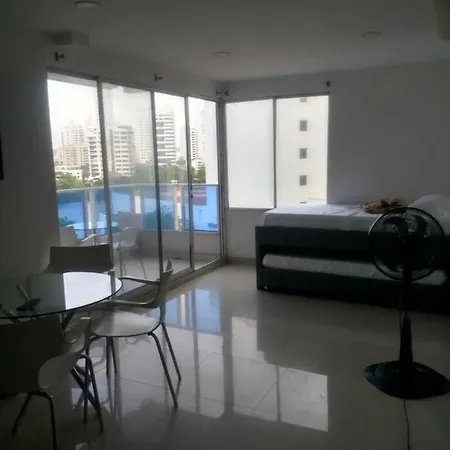 1c5 En Con Balcon Y Vista Al Mar, Aire Acondicionado Y Wifi Apartamento Cartagena